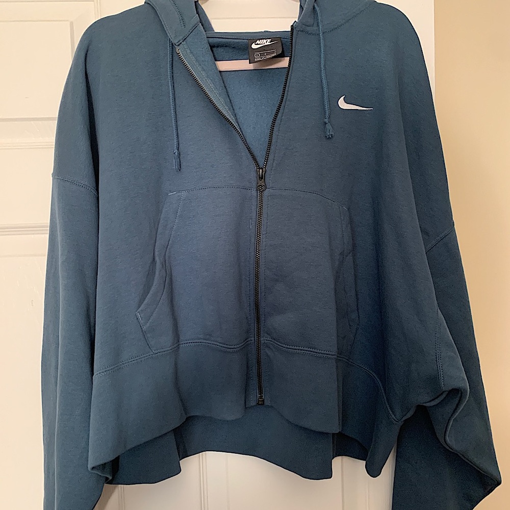 Cropped oversized zip up Nike NWOT